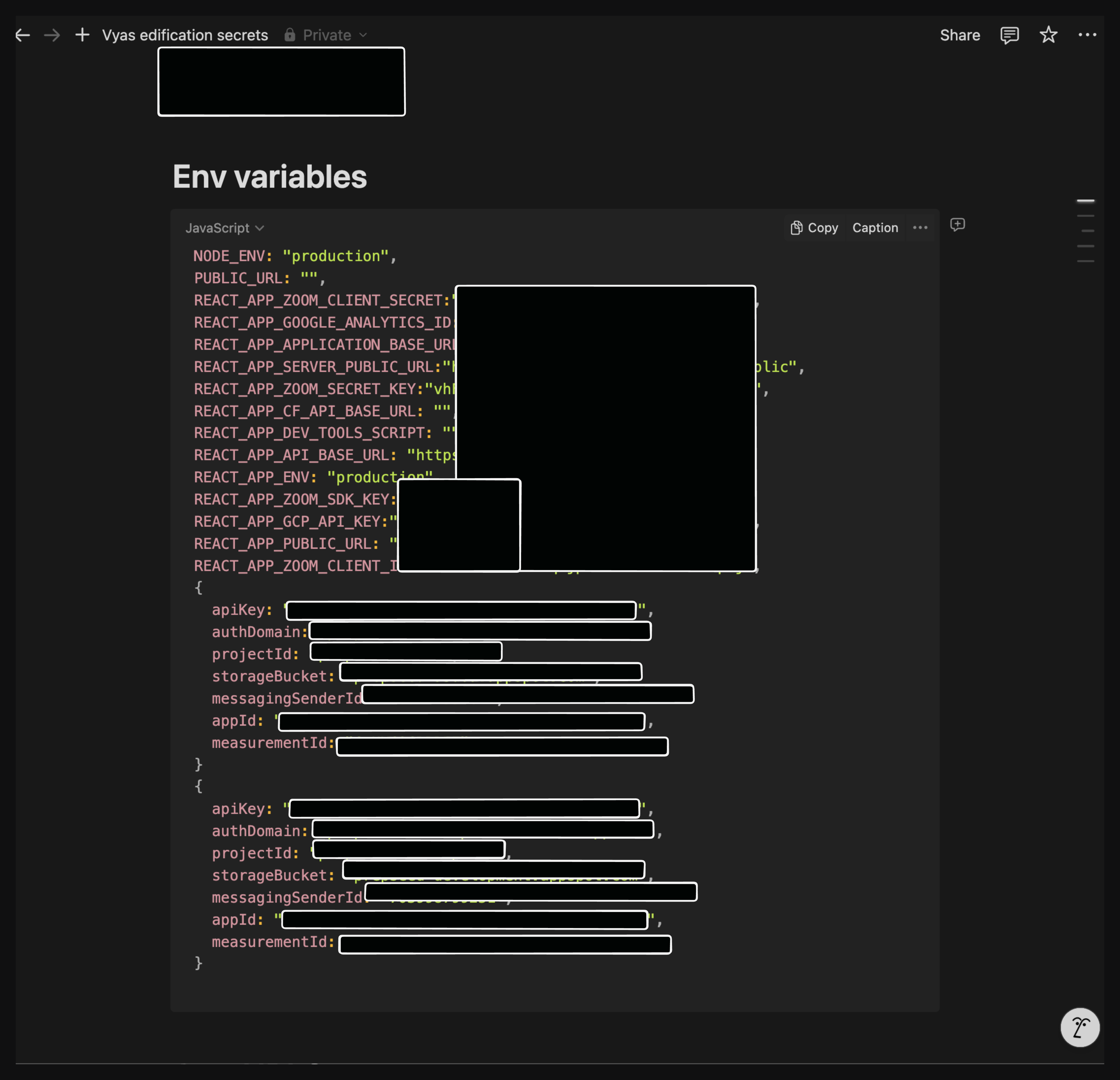 All Environment Variables
